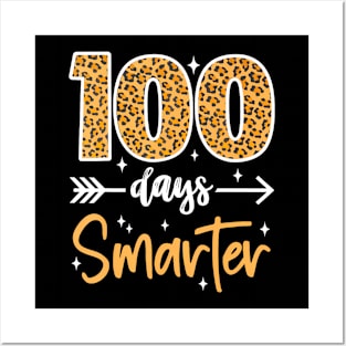 Leopard 100Th Day Of School Teacher Kids 100 Days Smarter Posters and Art